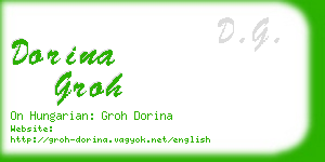 dorina groh business card